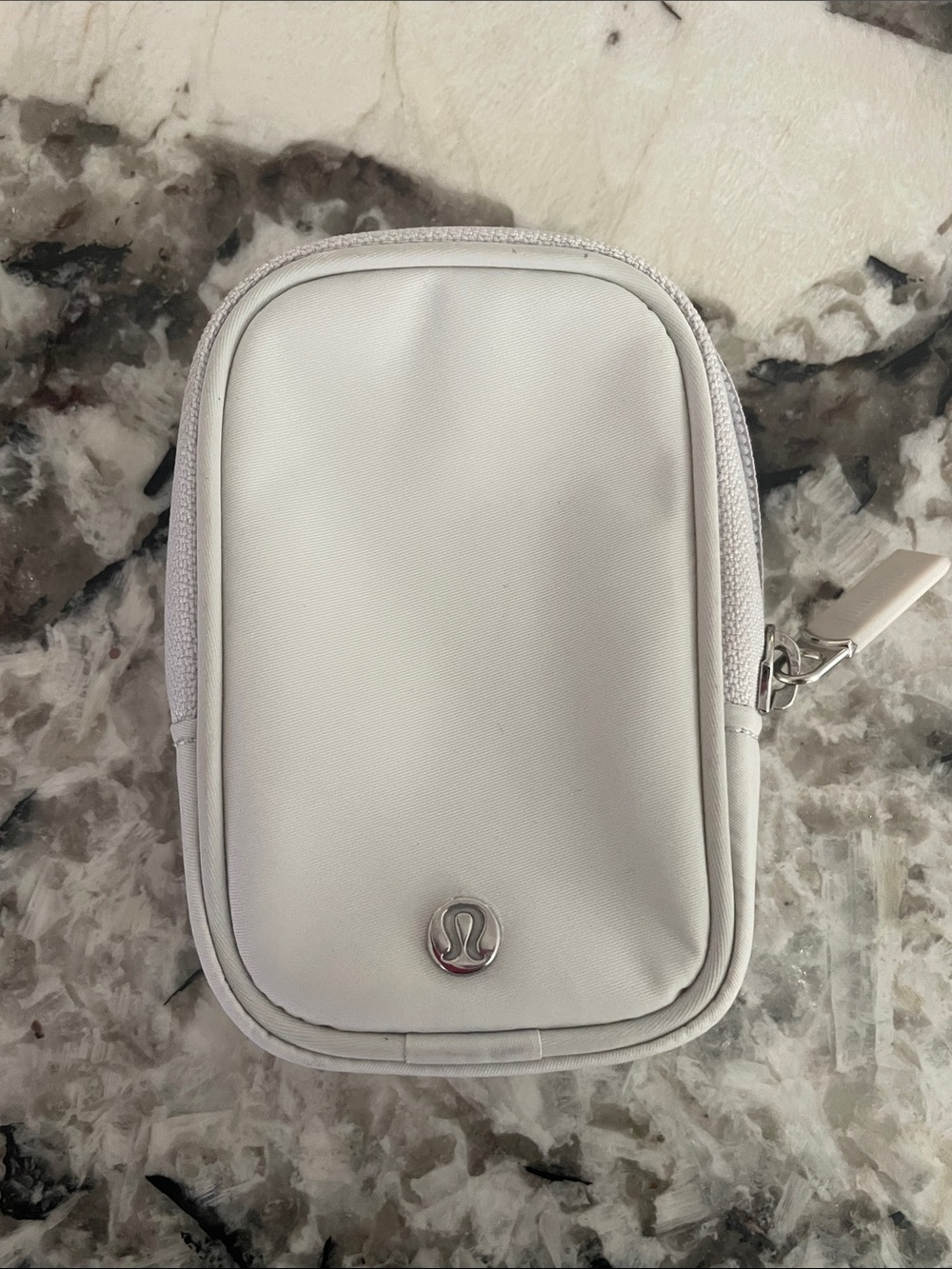 Lululemon Clippable Nano Pouch Vapor Nylon White